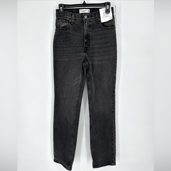 Abercrombie & Fitch Denim - Abercrombie & Fitch‎ 90s Straight Ultra High Rise  31” Inseam Jean 25 Grey Wash